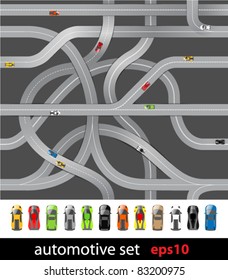 Roads and car collection