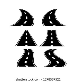 Roads collection icon logo