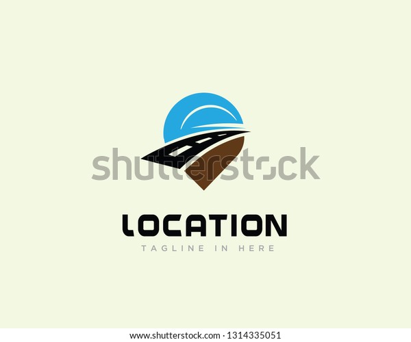 Roads Pin\
Travel location logo design\
inspiration