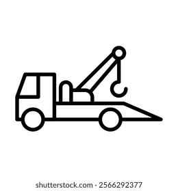 Roadside Assistance icon line vector illustration