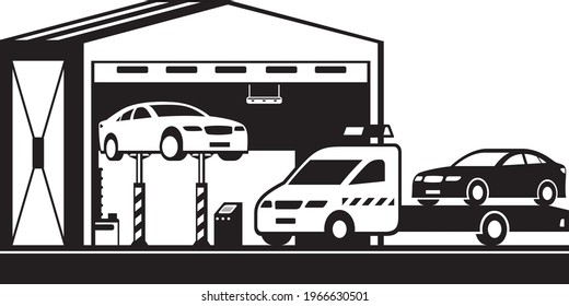 Unterstützung für den Straßenverkehr - Vektorgrafik