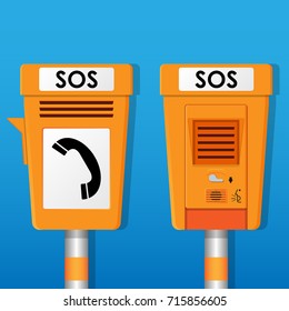 Roadside Emergency SOS Telephone Highway Motorway Police Assistance Accident