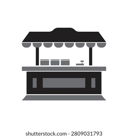  roadside stall market creative logo icon illustration design