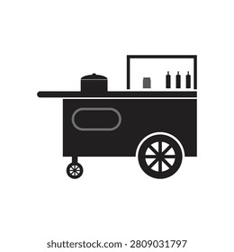  roadside stall market creative logo icon illustration design