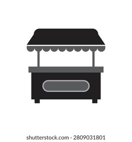  roadside stall market creative logo icon illustration design