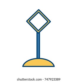 Roadsign blank isolated
