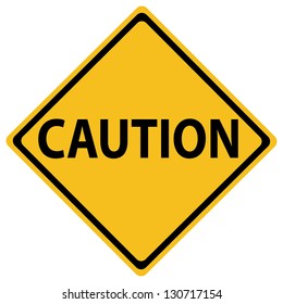 roadsign with a caution concept