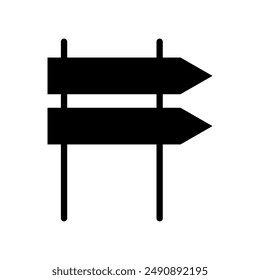 Roadsign icon illustrated on background