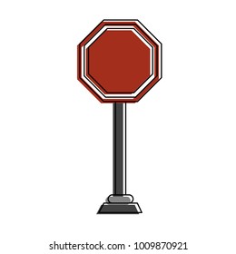 Roadsign symbol isolated