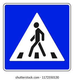 roadsigns on the white; crosswalk
