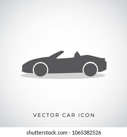 Roadster cabriolet car icon