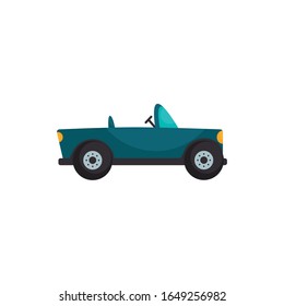 Roadster car vehicle flat style icon design, Transportation travel trip urban motor speed fast and driving theme Vector illustration