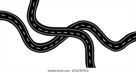 Roadway location infographic template. vektor