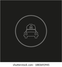 Roadway traffic sign icons for dangerous goods. illustration for web and mobile design.