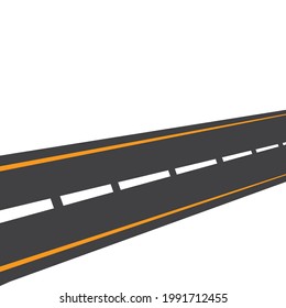 plantilla de diseño de ilustración de vector de carretera