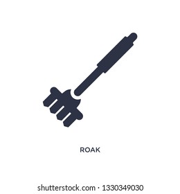roak icon. Simple element illustration from farming and gardening concept. roak editable symbol design on white background. Can be use for web and mobile.