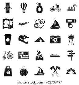 Roam icons set. Simple set of 25 roam vector icons for web isolated on white background