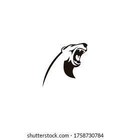 the roar bear logo design