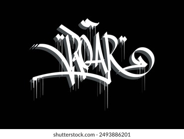 ROAR graffiti tag style design