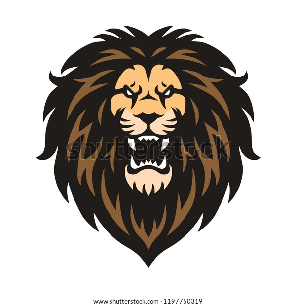 Roar Lion Head Logo Vector Stock Vector (Royalty Free) 1197750319