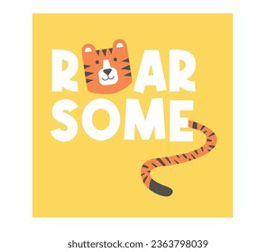 roar some tiger abstract graphics 