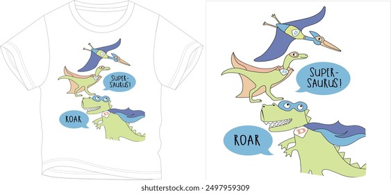roar t shirt graphic design vector illustration 