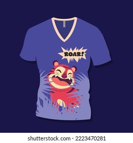 roar tiger tshirt logo design vector template.eps
