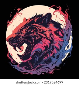 Roar of the Tiger Wild: Dynamic Vector Art Celebrating Predatory Creatures