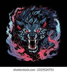 Roar of the Tiger Wild Wolf: Dynamic Vector Art Celebrating Predatory Creatures