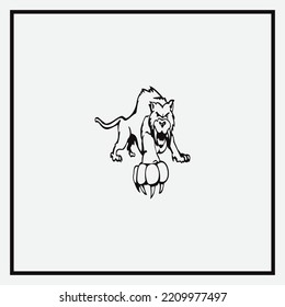 Roar Tigers Logo Black Clipart Vinyl Decal Sticker for Car and Bike Vehicle Download.