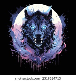 Roar of the Wolf Wild: Dynamic Vector Art Celebrating Predatory Creatures