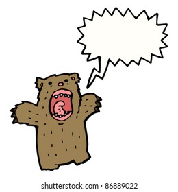 roaring bear cartoon