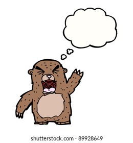 roaring bear cartoon