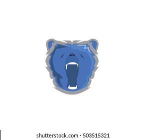 Roaring Bear Mascot Logo