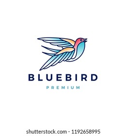 roaring bird logo vector icon illustration