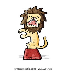 roaring lion cartoon