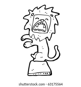 roaring lion cartoon