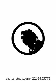 Roaring lion emblem, vector illustration. This emblem can be used for various things, such as logo branding, esports logos, communities and others. Each animal emblem has its own character.