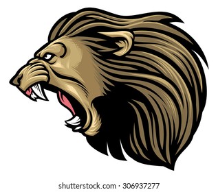 roaring lion head