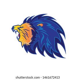 Roaring Lion Head Logo Vector Template Stock Vector (Royalty Free ...