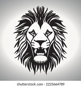 Roaring Lion vector Art Illustration