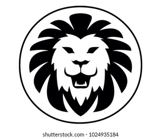 Roaring Lion. Vector illustration of the king of the jungle.