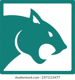 Roaring Panther Vector icon eps