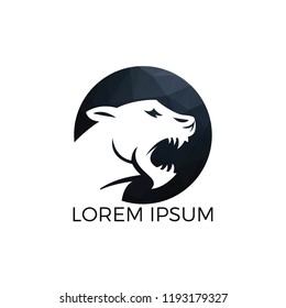 Roaring Tiger logo design. Roaring Predator Sign. Elegant tiger head vector.