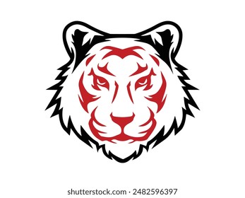 Roaring tiger logo design vector illustration Roaring logo design vector illustration tiger logo vector head of a tiger Vector tiger head, face for retro logos