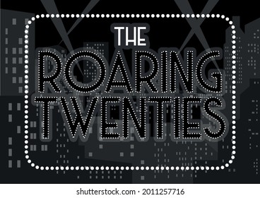 The Roaring Twenties, Retro Style Poster