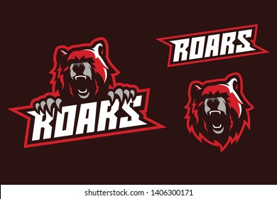 Roars Bear Sport Mascot Logo