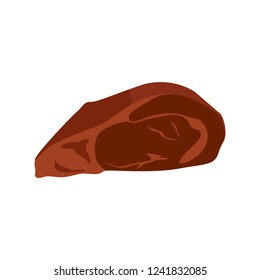 Roast Beef Isolated Vector 