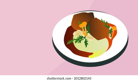 Roast Beef with Mushroom Sauce
