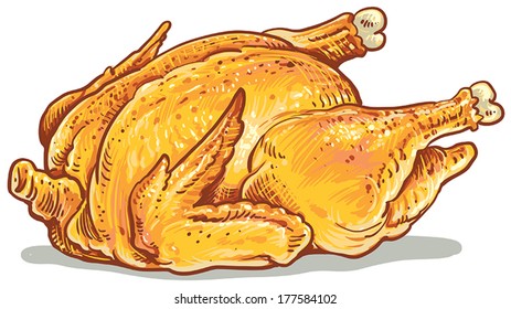 46,465 Roast chicken Stock Vectors, Images & Vector Art | Shutterstock